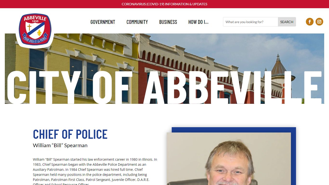 Chief of Police - City of Abbeville